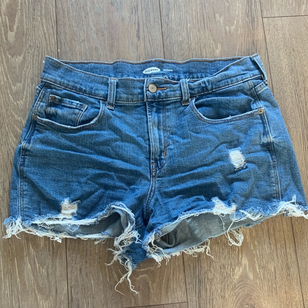 Old Navy Distressed Ripped Jean Shorts